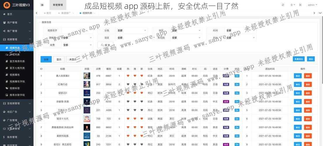 成品短视频 app 源码上新，安全优点一目了然