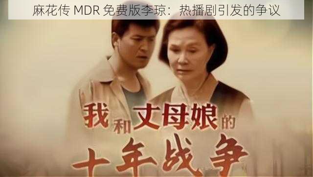 麻花传 MDR 免费版李琼：热播剧引发的争议